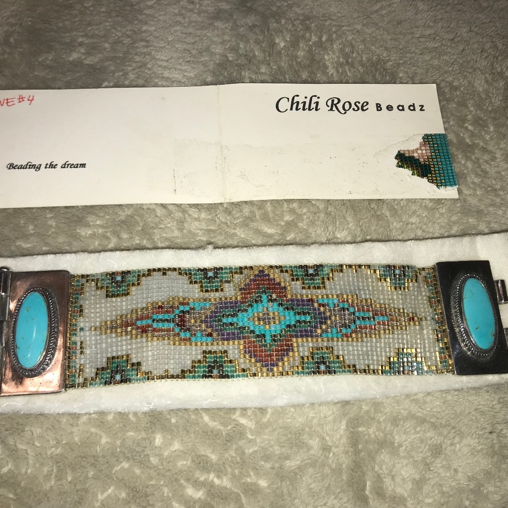 Chili Rose Beadz Walking Eagle Vintage Bracelet